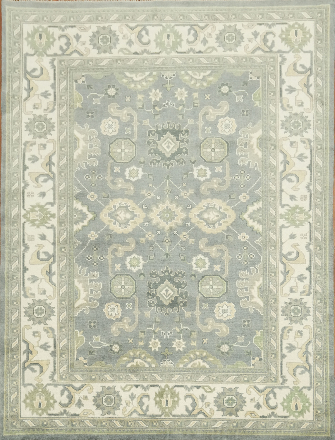 All-Over Oushak Grey Toned Rug Perfect for Living Rooms 9'x12'