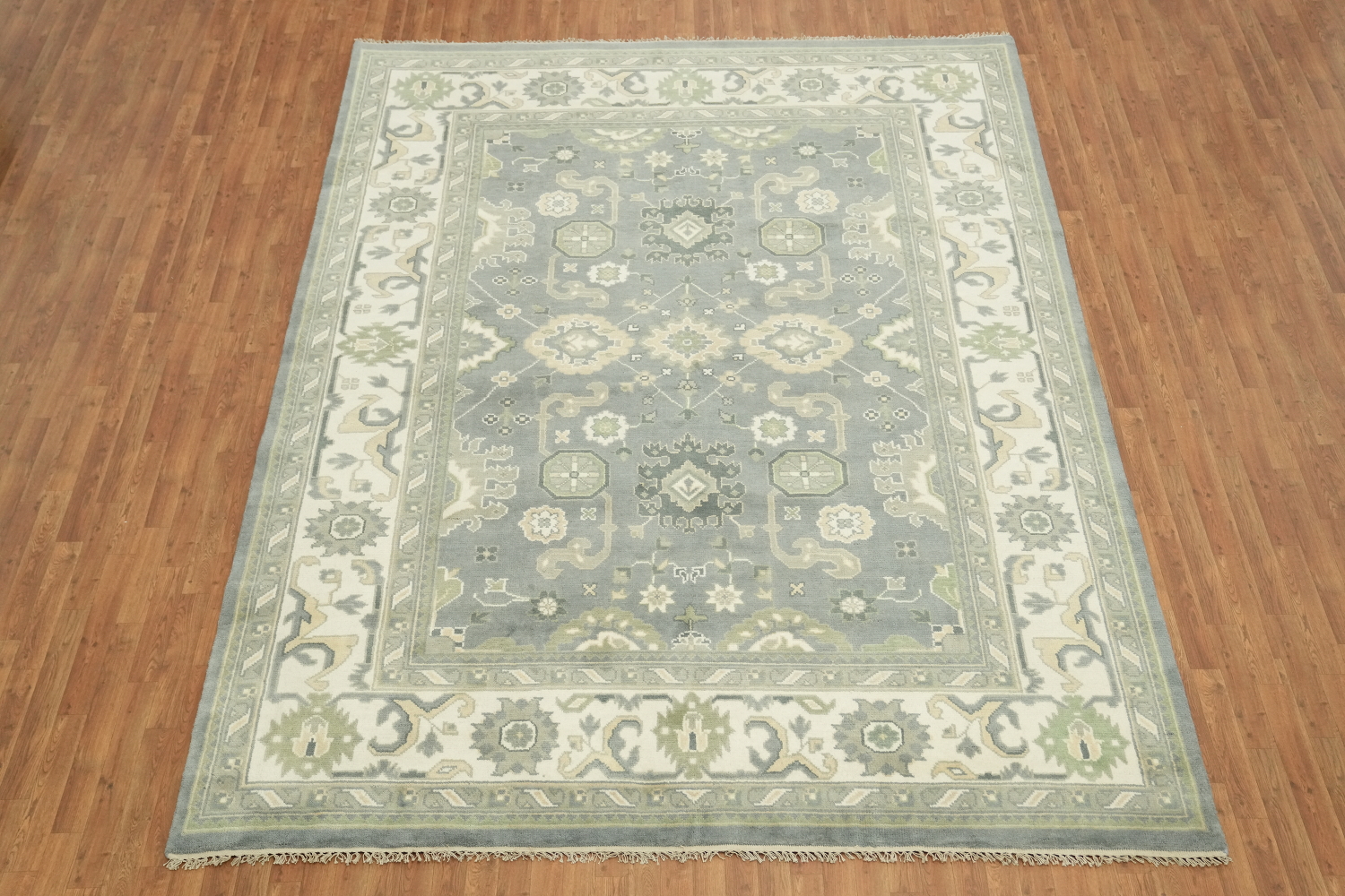 All-Over Oushak Grey Toned Rug Perfect for Living Rooms 9'x12'