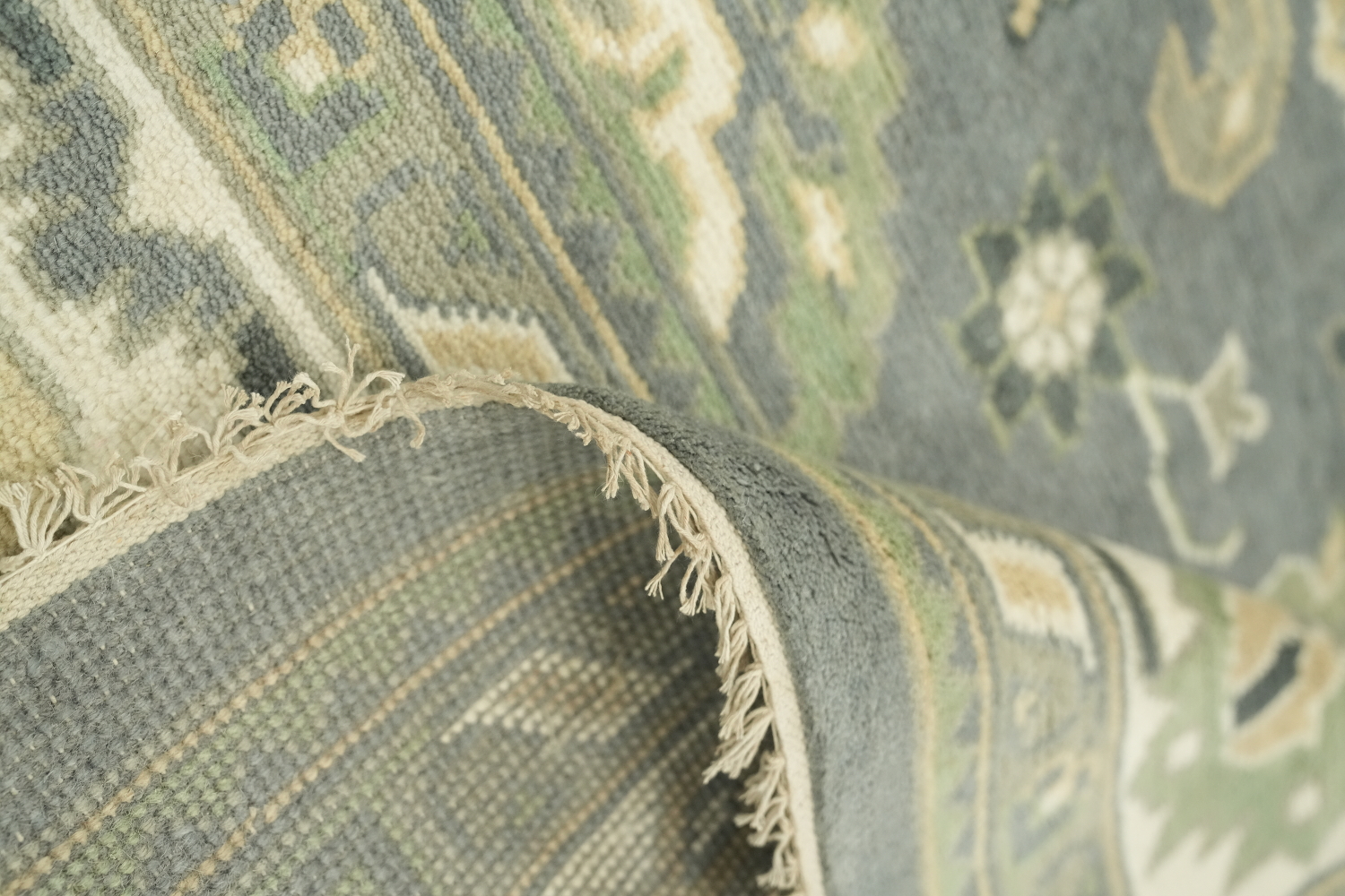 All-Over Oushak Grey Toned Rug Perfect for Living Rooms 9'x12'