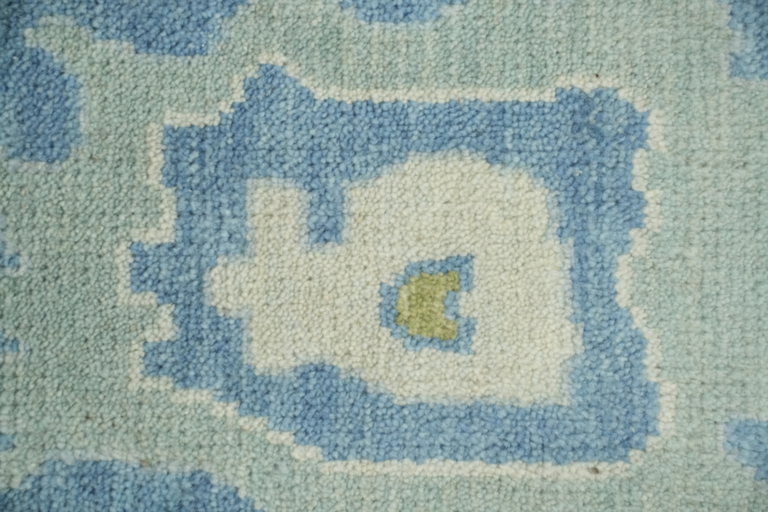 Luxury Handmade Oushak Rug Featuring Soft Blue and Delicate Hues 8'x10'