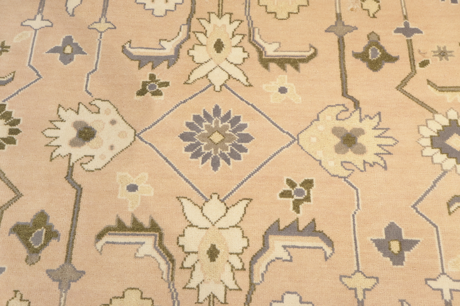 Traditional Area Rug in Subtle Tones and Delicate Motifs 9'x12'
