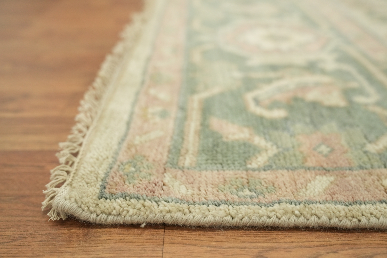 Luxurious Antique Style Sage Green Oushak Living Room Rug 9'x12'