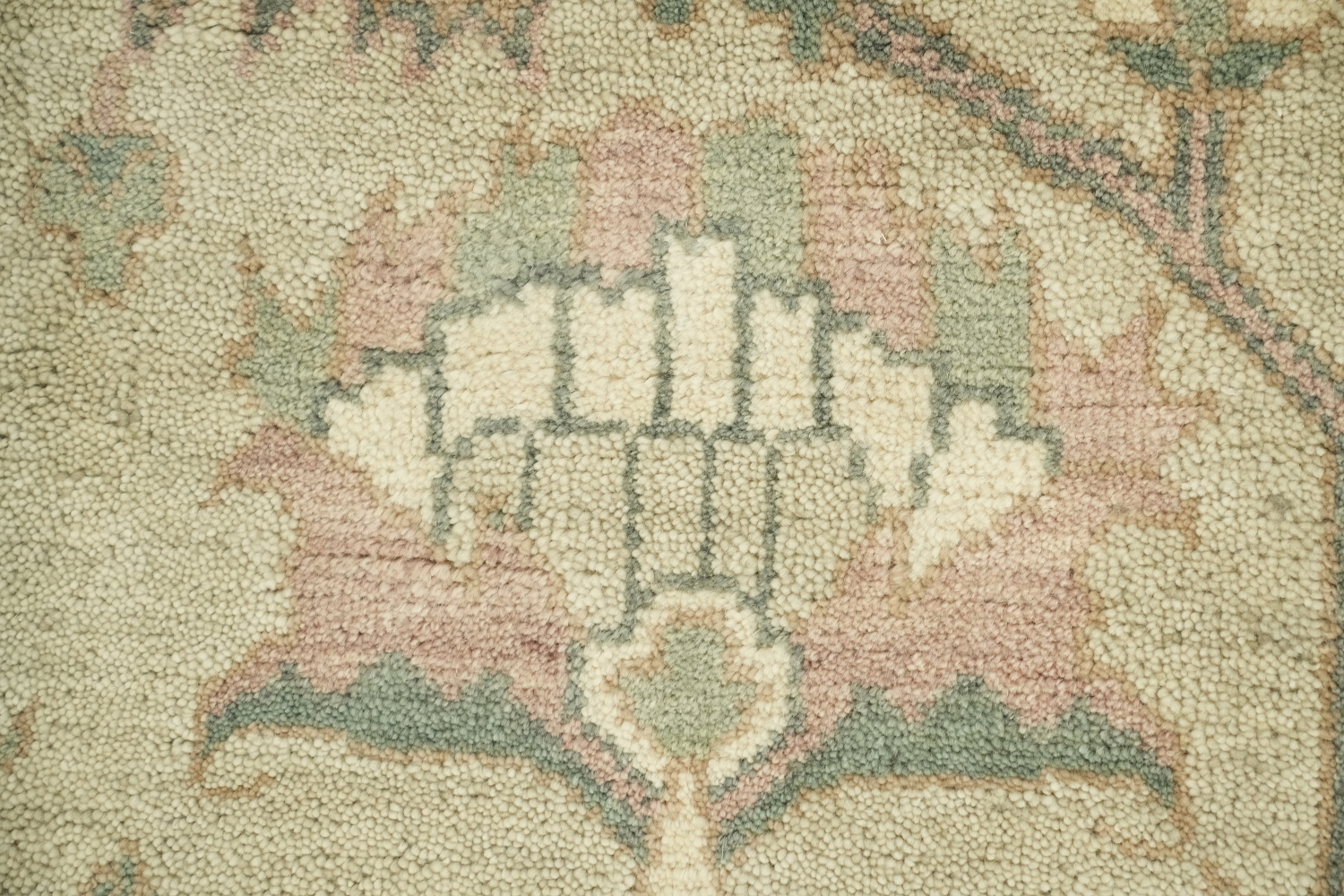 Luxurious Antique Style Sage Green Oushak Living Room Rug 9'x12'