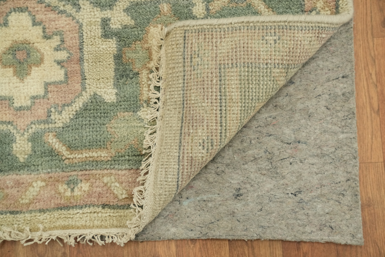 Luxurious Antique Style Sage Green Oushak Living Room Rug 9'x12'