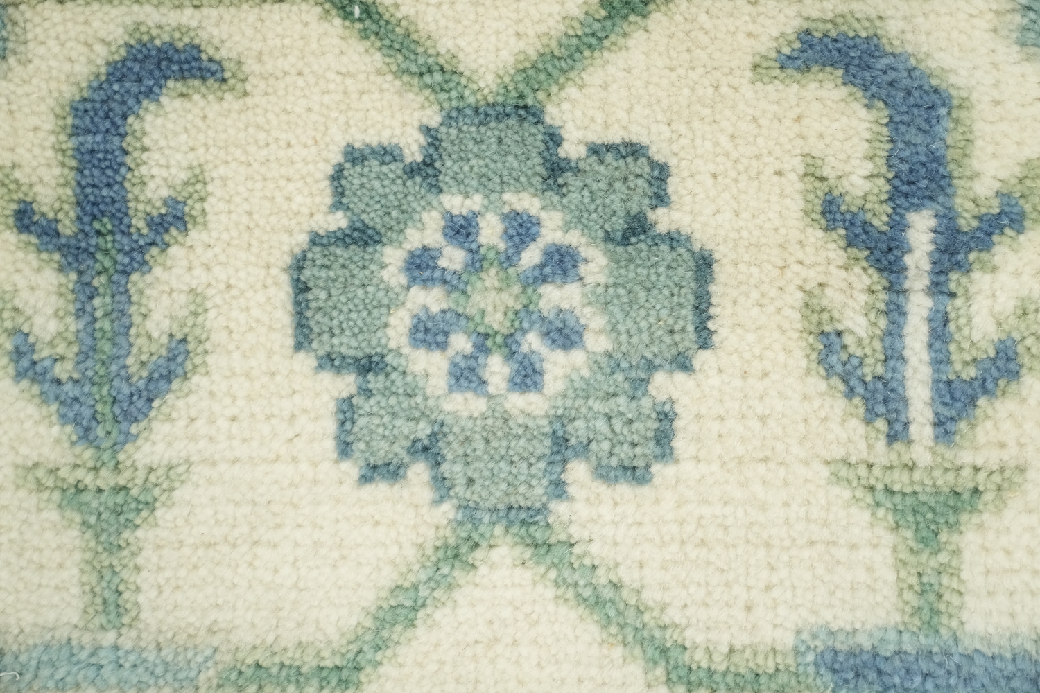 Sea-Foam Green Traditional Oushak Hand Made Area Rug 8x10 ft