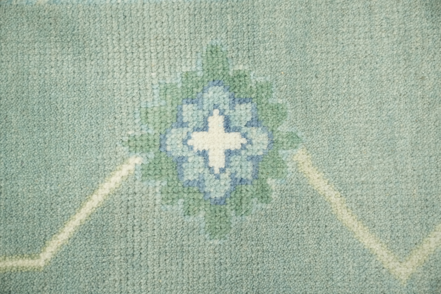 Sea-Foam Green Traditional Oushak Hand Made Area Rug 8x10 ft