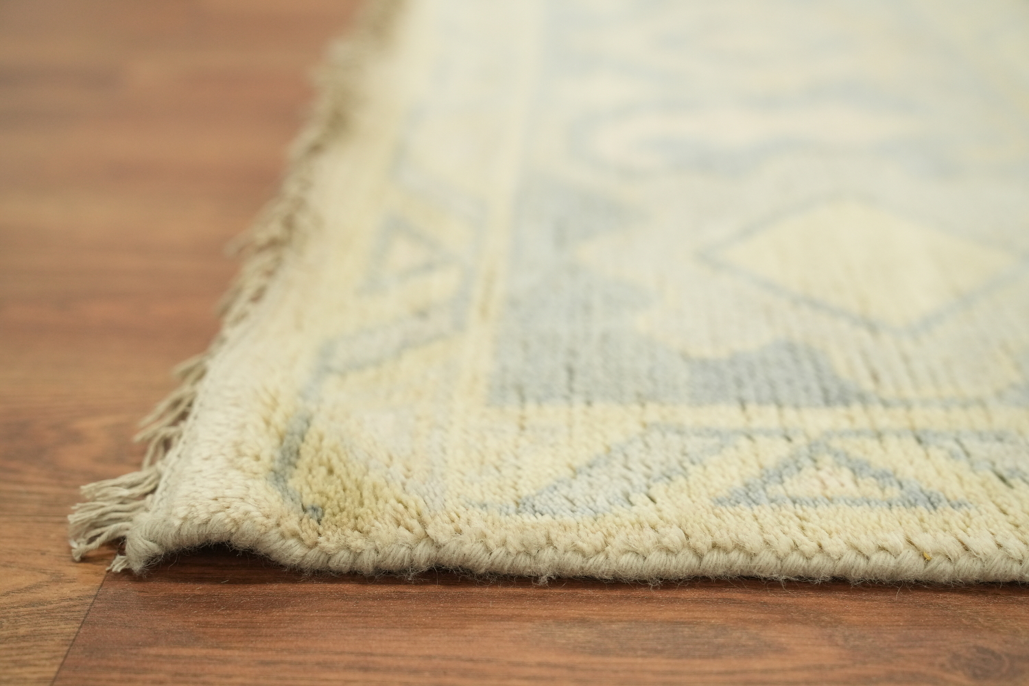 9'x12' Neutral Tone Muted Oushak Living Room Rug with Classic Distressed Pattern