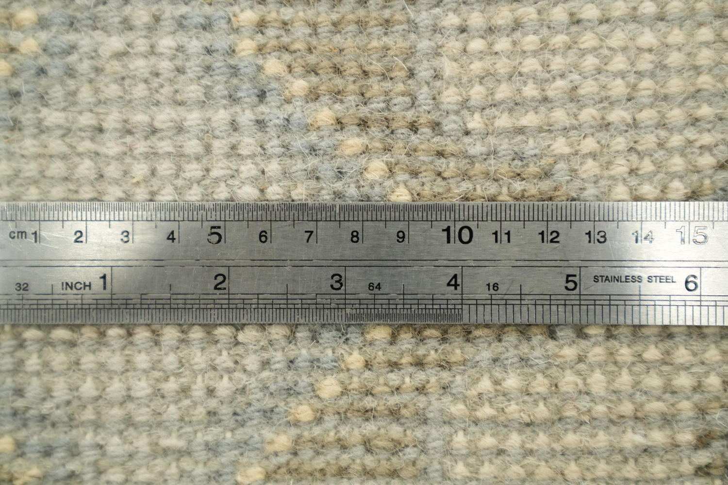 Charming Oushak Wool Area Rug in Soft Hues of Blue and Ivory 8'x10'