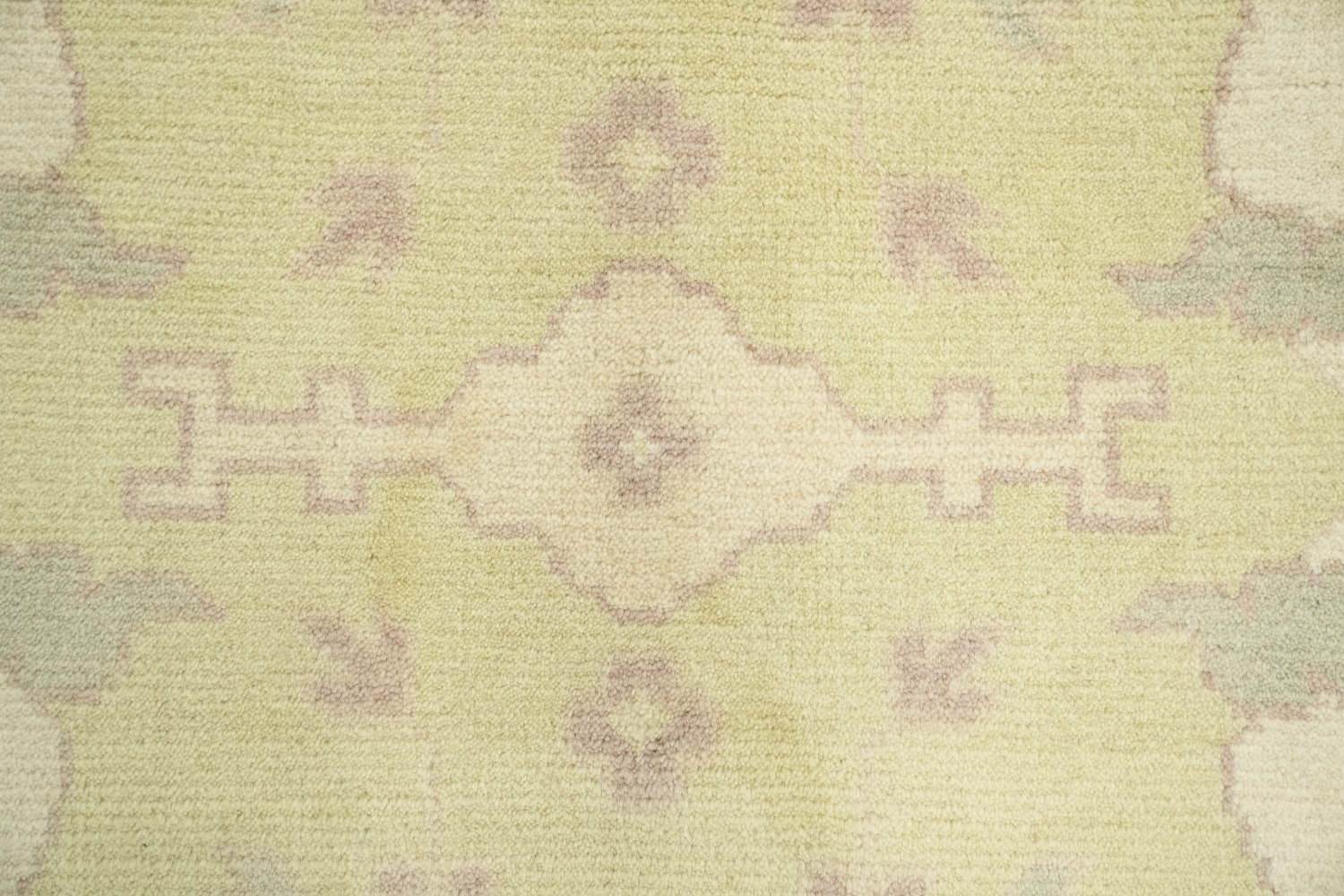 Lemon Green Traditional Oushak Hand Made Area Rug 8x10
