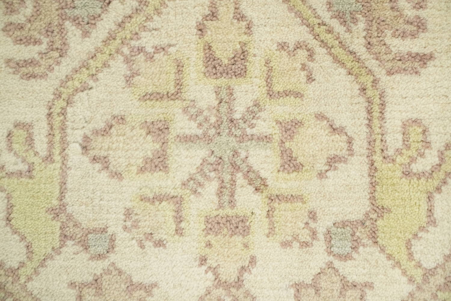 Lemon Green Traditional Oushak Hand Made Area Rug 8x10