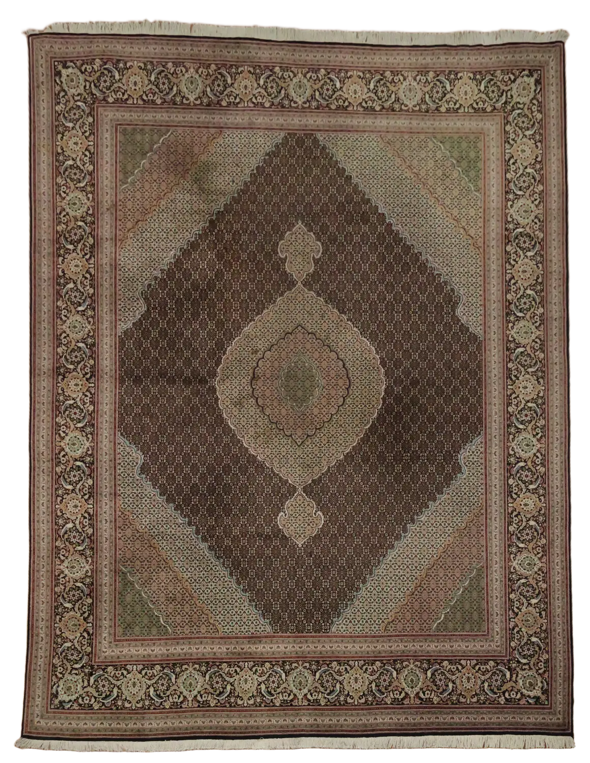 Super Fine Tabriz Persian Wool Area Rug 10x13