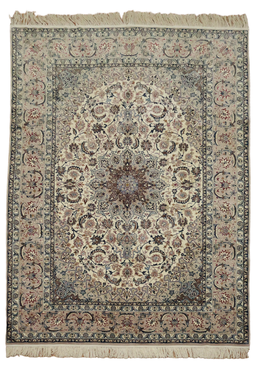 Soft Plush Floral Maroon 7x10 Tabriz Persian Area Rug