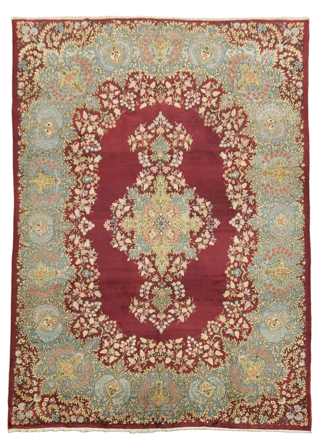 Kerman Persian Wool Area Rug 9x12
