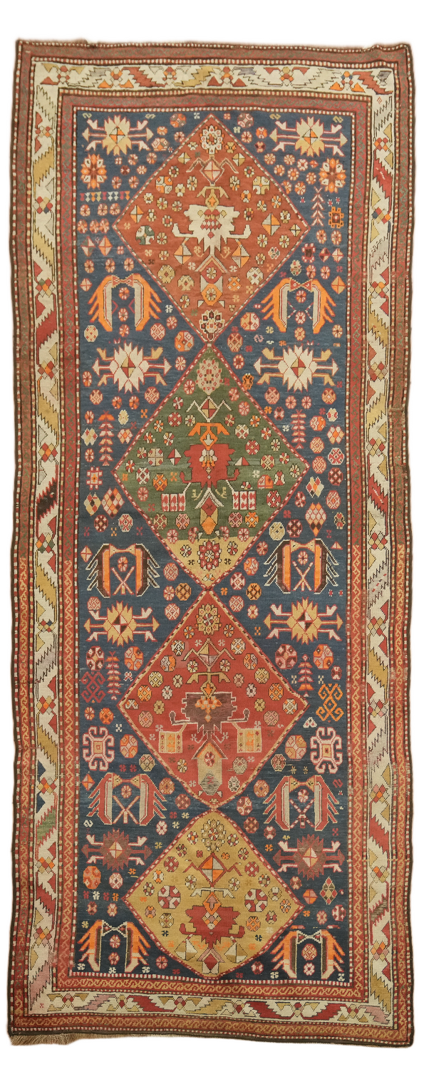 Antique Vegetable Dye Collectible Oushak Turkish Rug 4x6