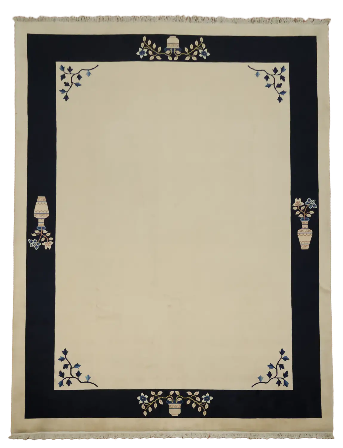 Art Deco Chinese Wool Area Rug 9x12