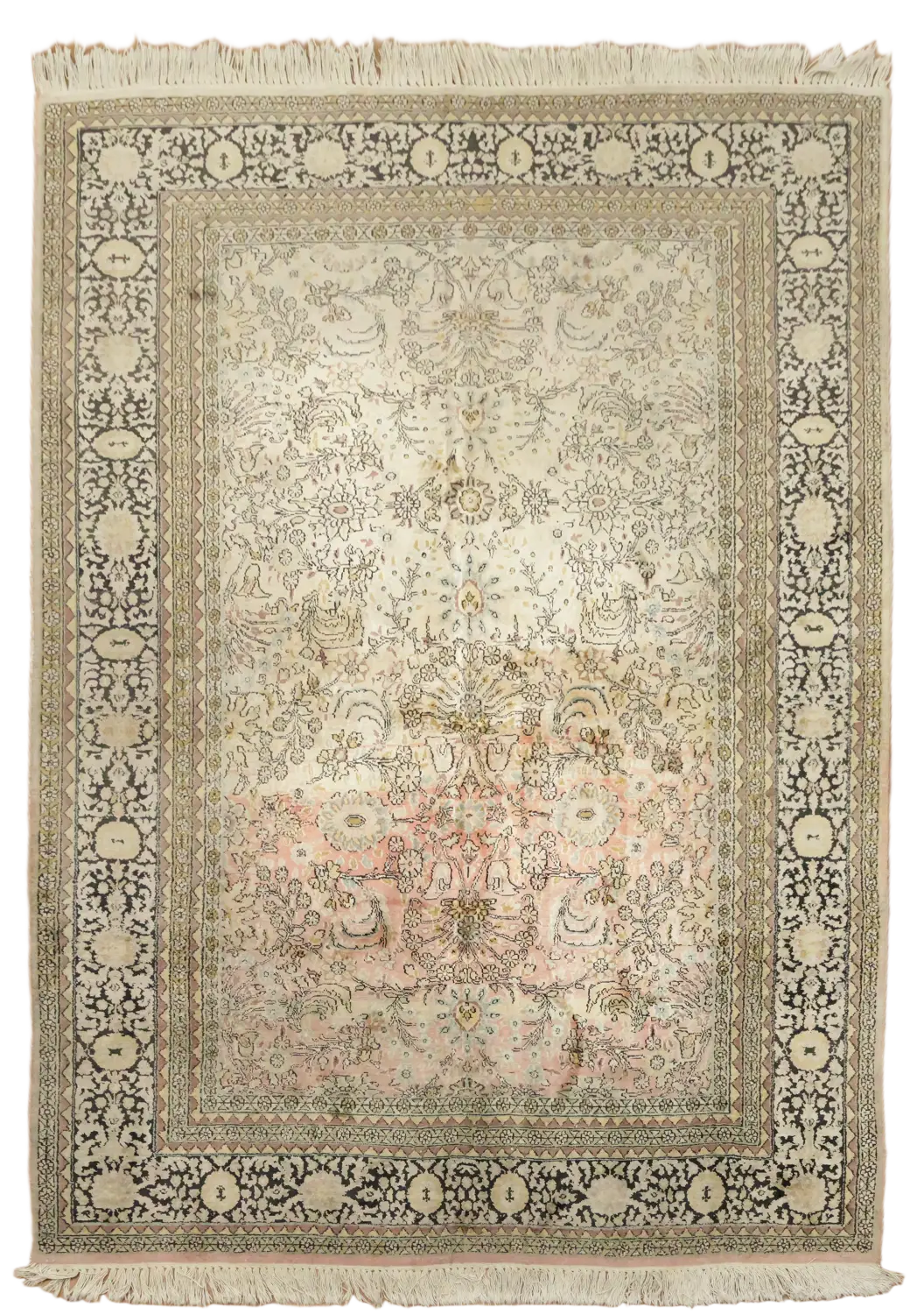 Kashmir Oriental Silk Rug 5x7