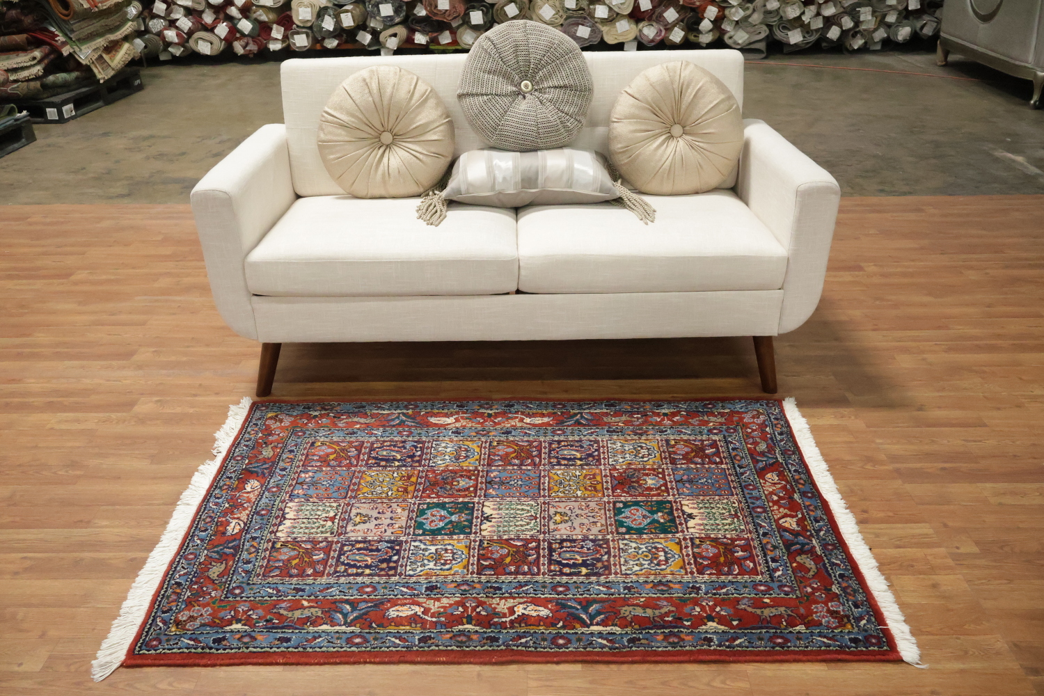 Antique Top Quality Wool Bakhtiari Persian Rug 3x5