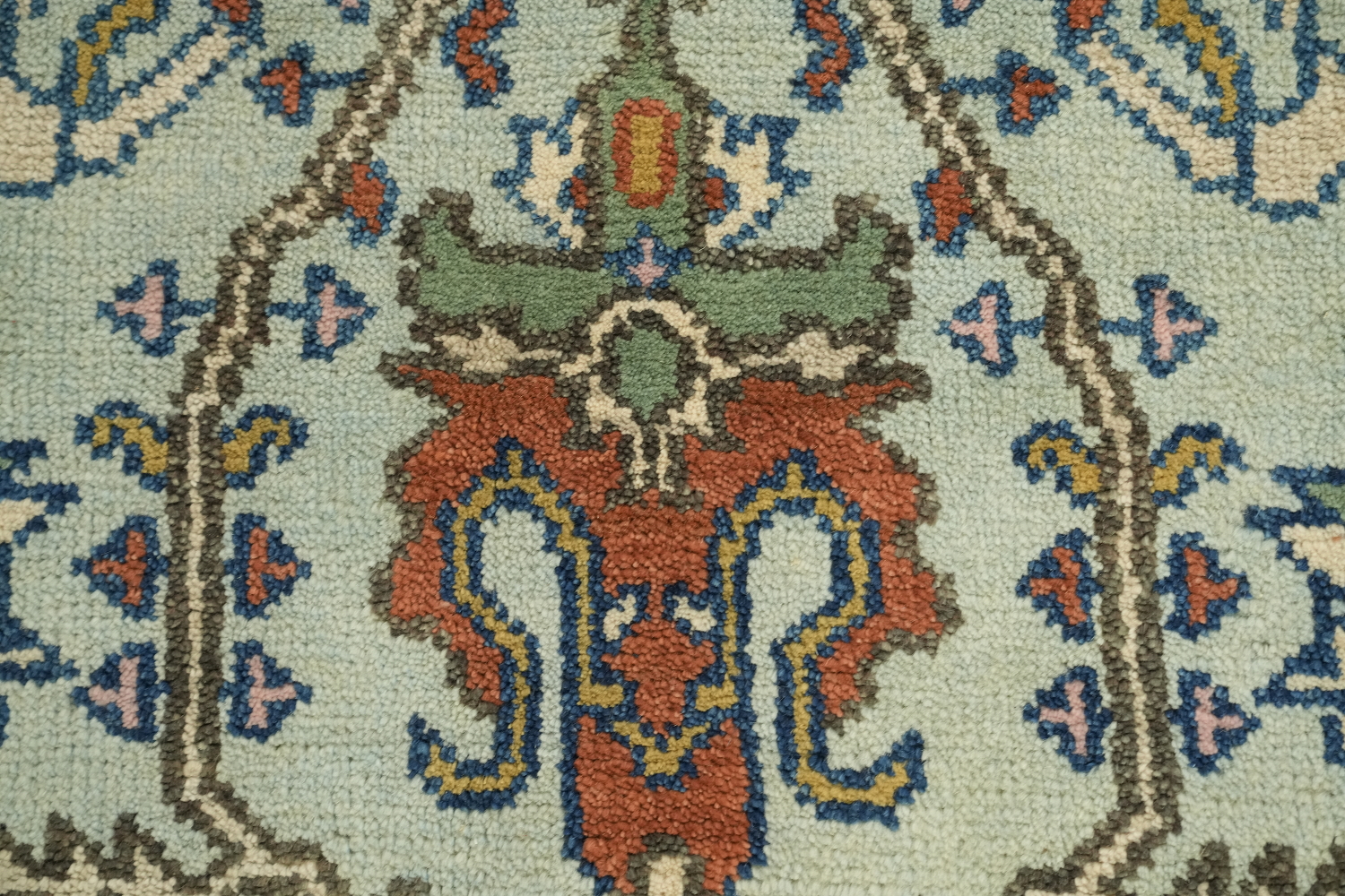 8'x10' Blue and Green Heriz-Serapi Traditional Rug