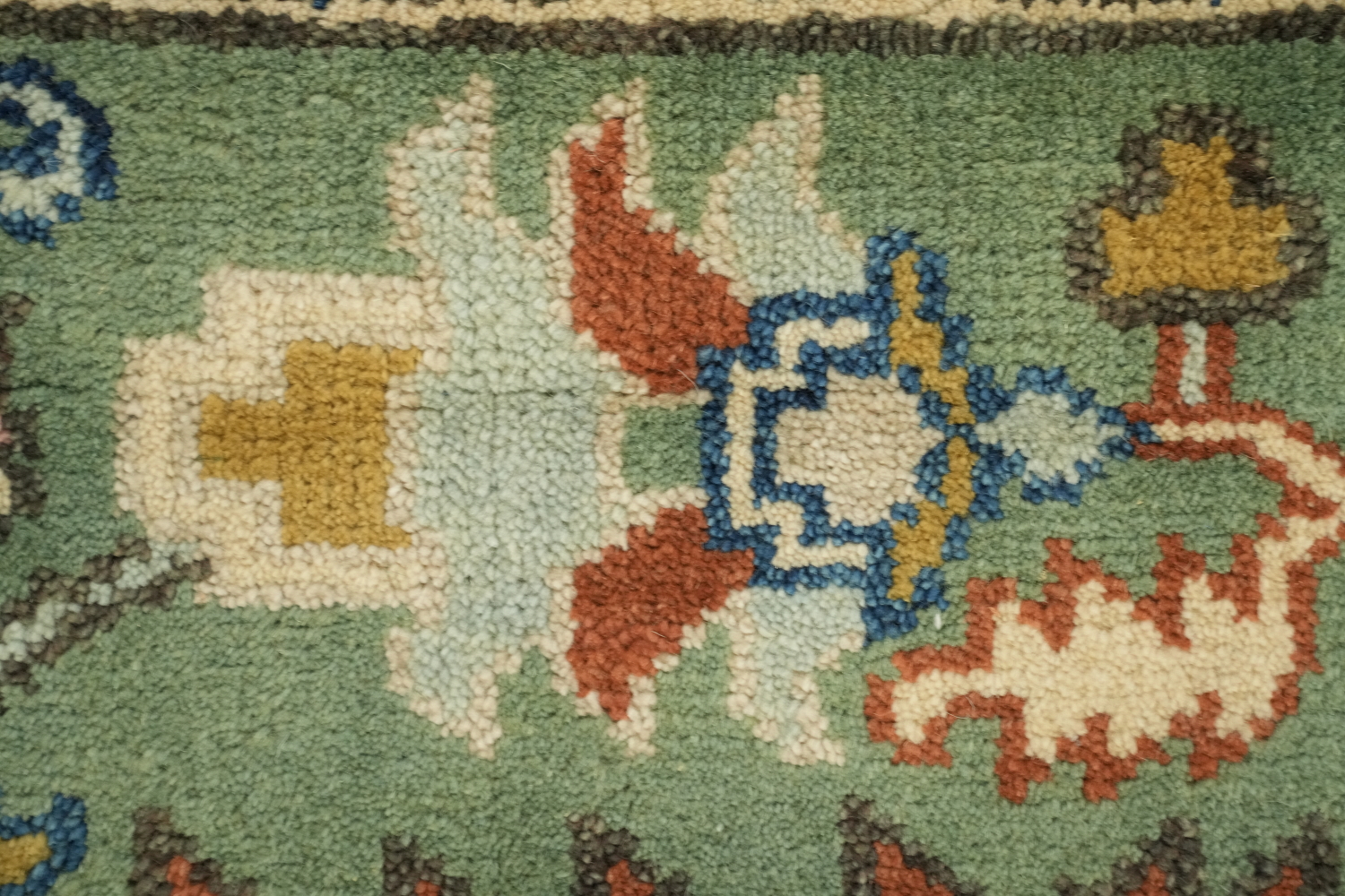 8'x10' Blue and Green Heriz-Serapi Traditional Rug