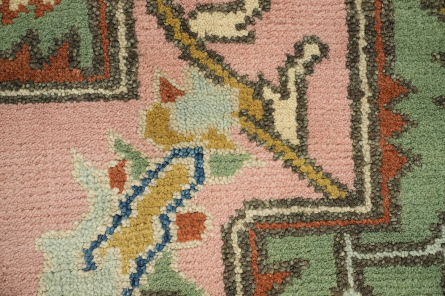 8'x10' Blue and Green Heriz-Serapi Traditional Rug