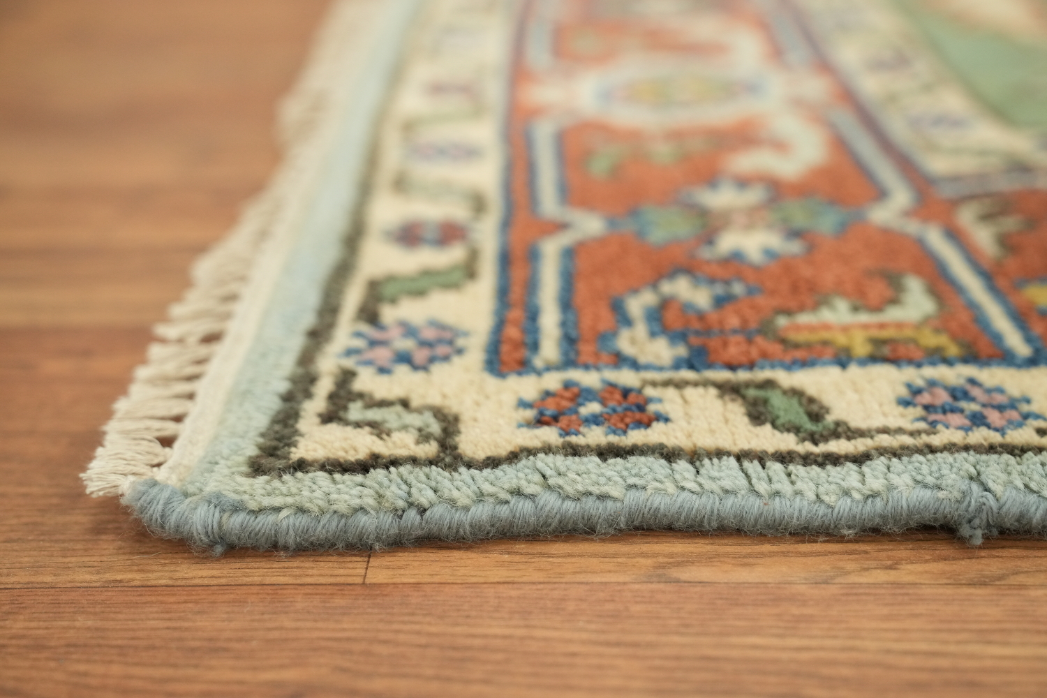8'x10' Blue and Green Heriz-Serapi Traditional Rug