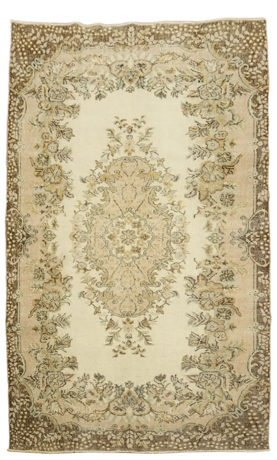 Anatolian Oriental Wool Distressed Area Rug 6x9