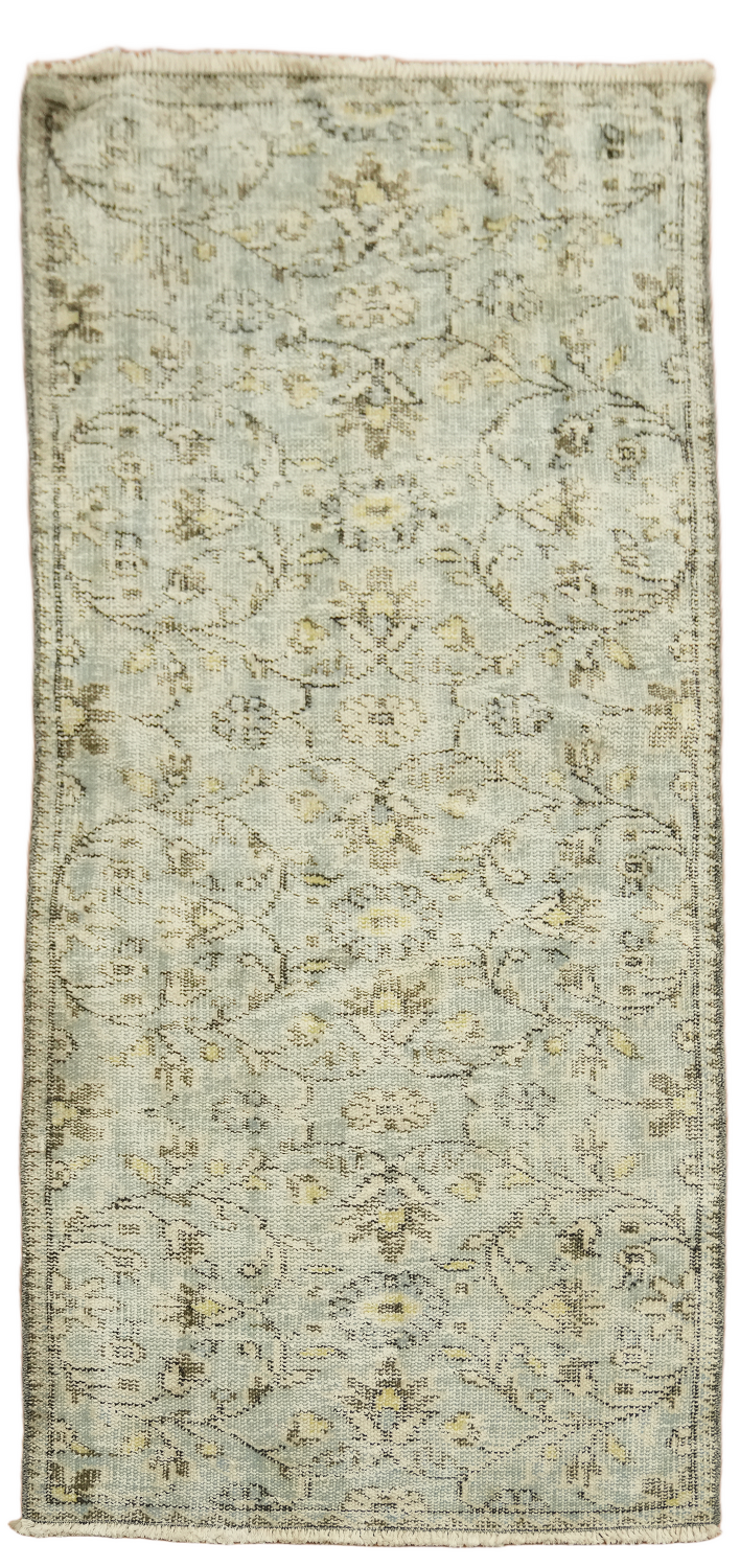 ⌘ antique 絨毯　③ ⌘ Green Vintage Wool Anatolian Oriental Rug 3x6