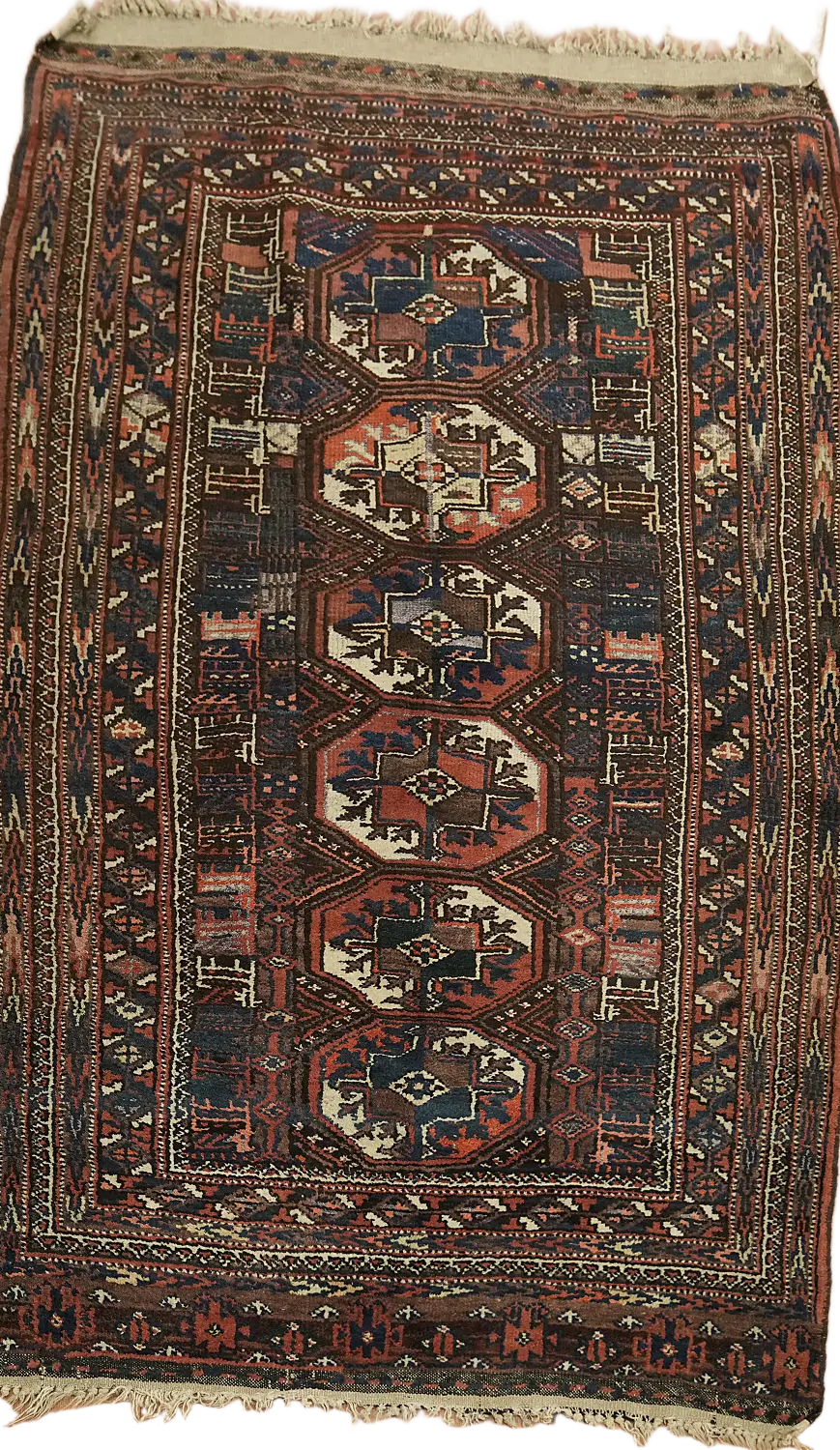 Vintage Wool Tribal Balouch Persian Rug 3x5