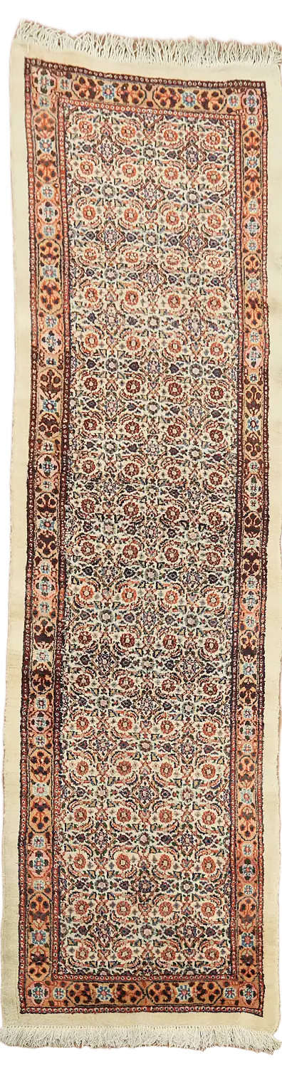Vintage Wool Mood Persian Runner Rug 2x9
