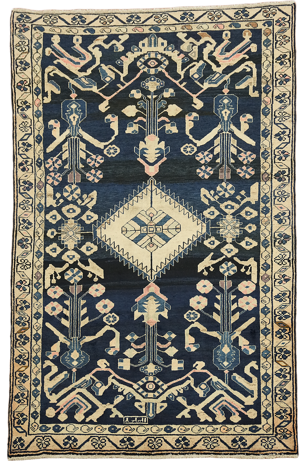 Soft Plush Floral Maroon 7x10 Tabriz Persian Area Rug