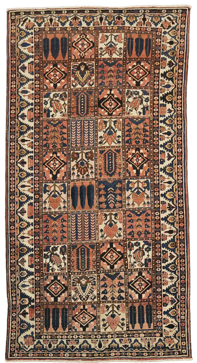 Bakhtiari Persian Wool Area Rug 6x10