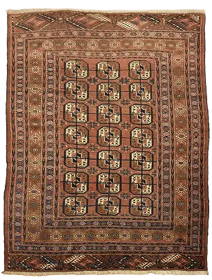 Tribal Wool Bokhara Oriental Rug 4x6