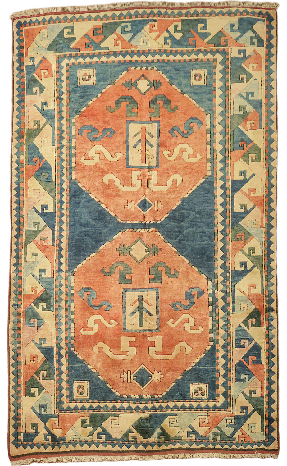 Anatolian Turkish Tribal Wool Rug 5x8