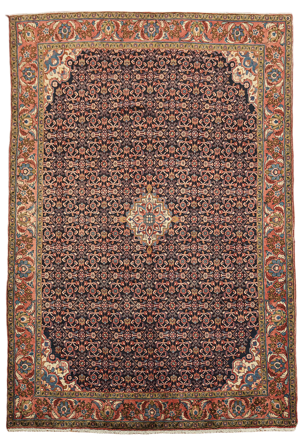 Soft Plush Floral Maroon 7x10 Tabriz Persian Area Rug