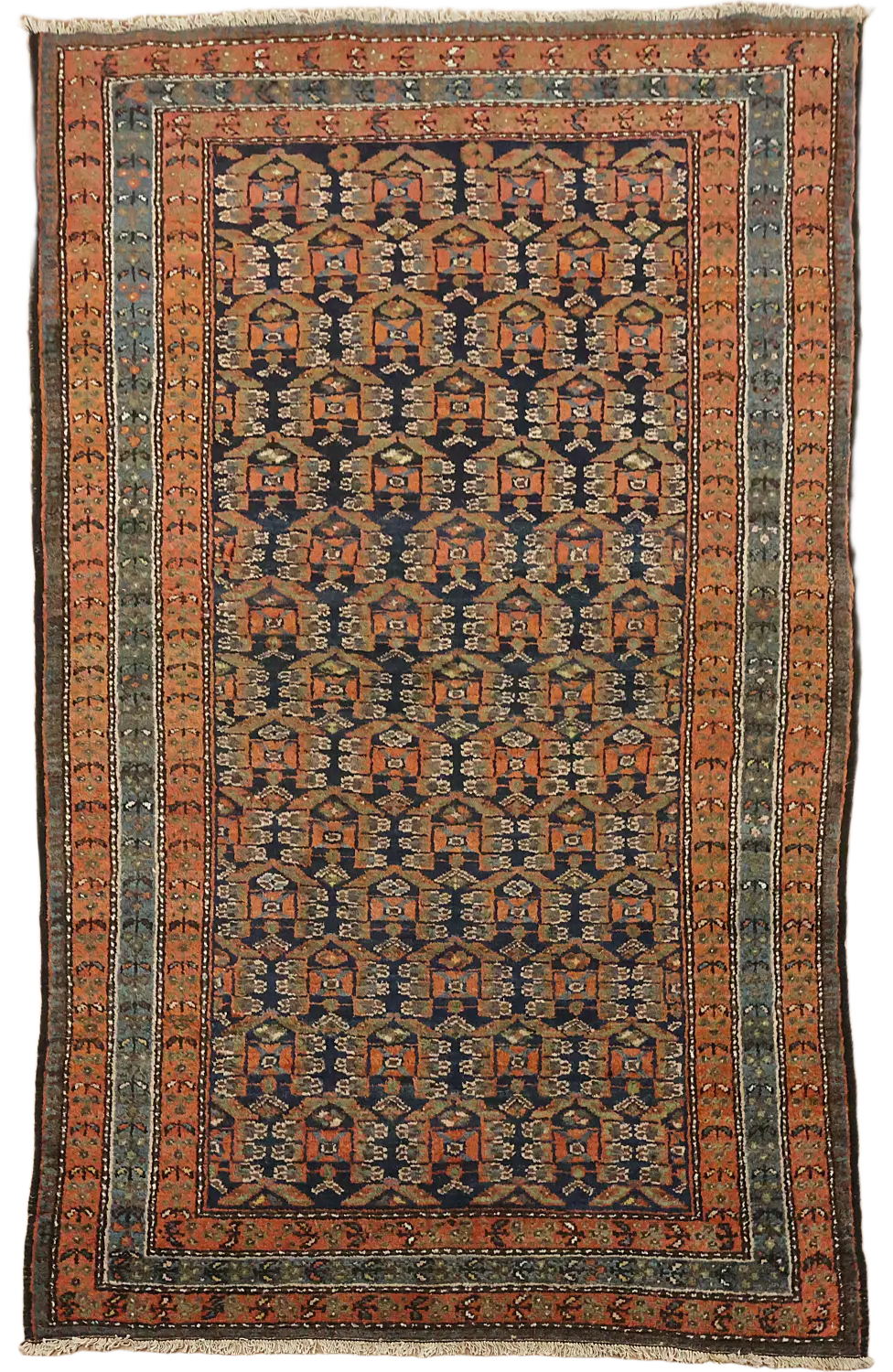 Antique Vegetable Dye Wool Malayer Persian Rug 4x6