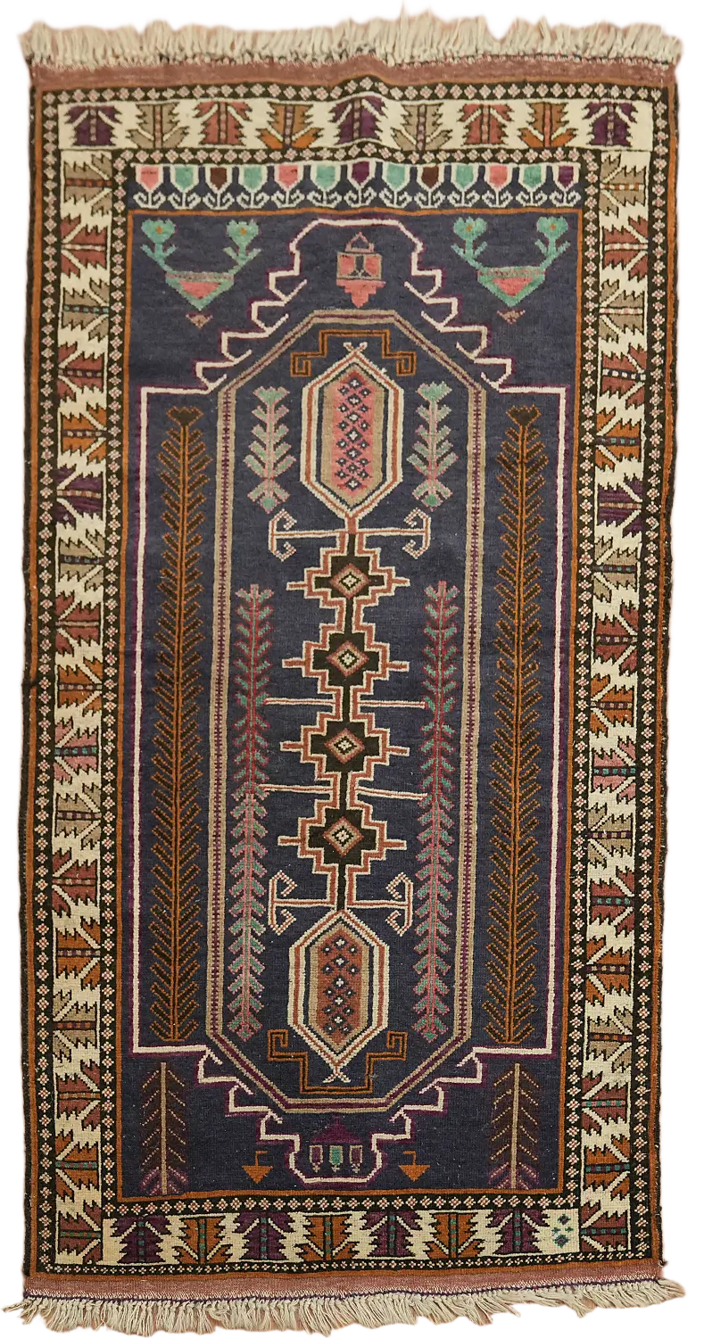 Balouch Persian Tribal Wool Rug 3x5