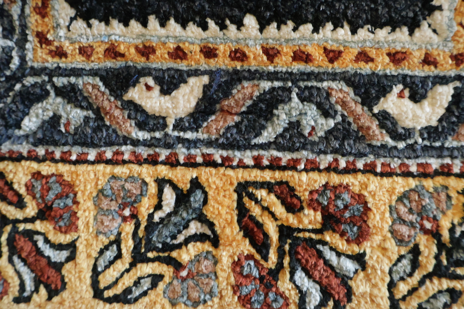 Vintage Anatolian Turkish Wool Rug 3x4