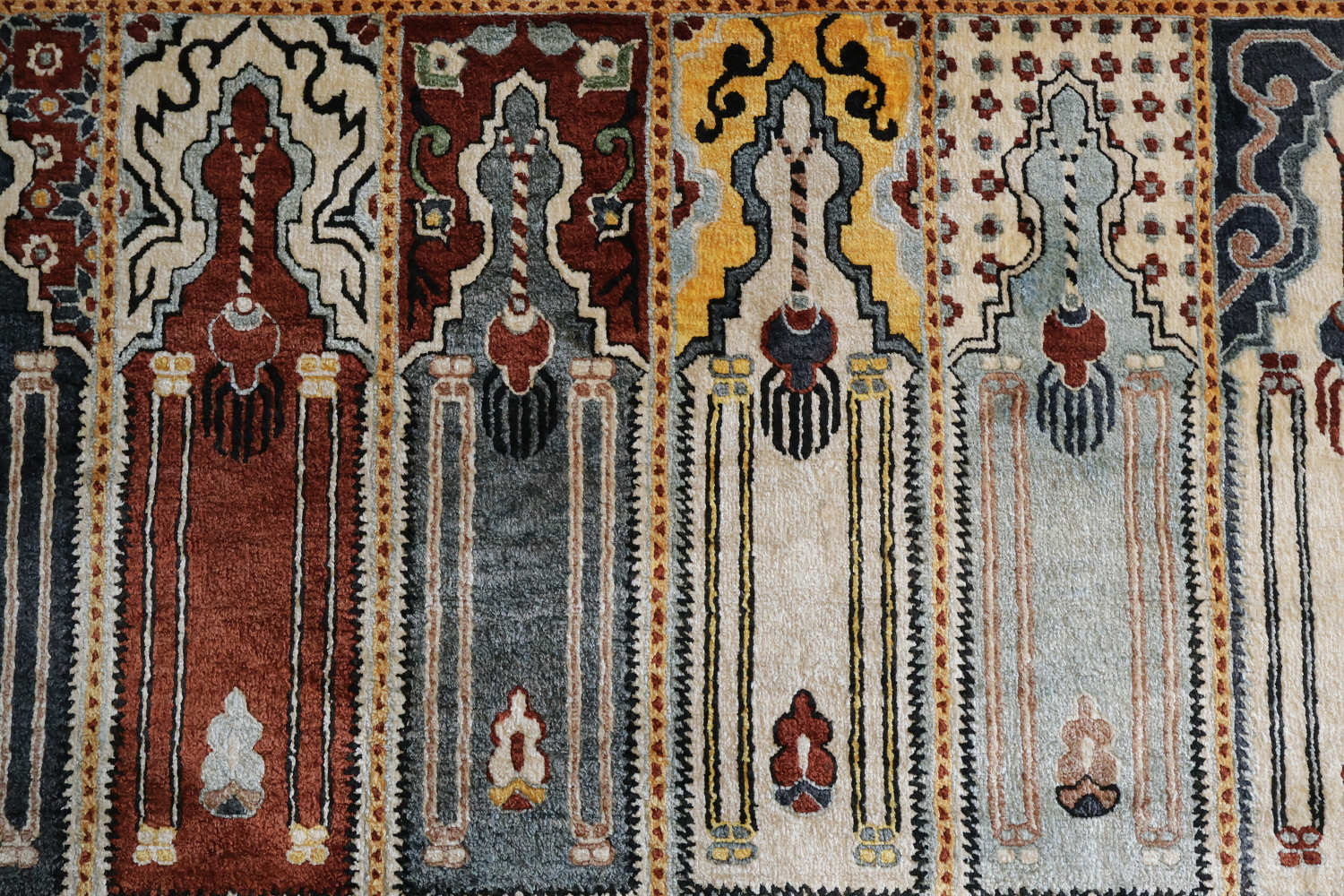 Vintage Anatolian Turkish Wool Rug 3x4
