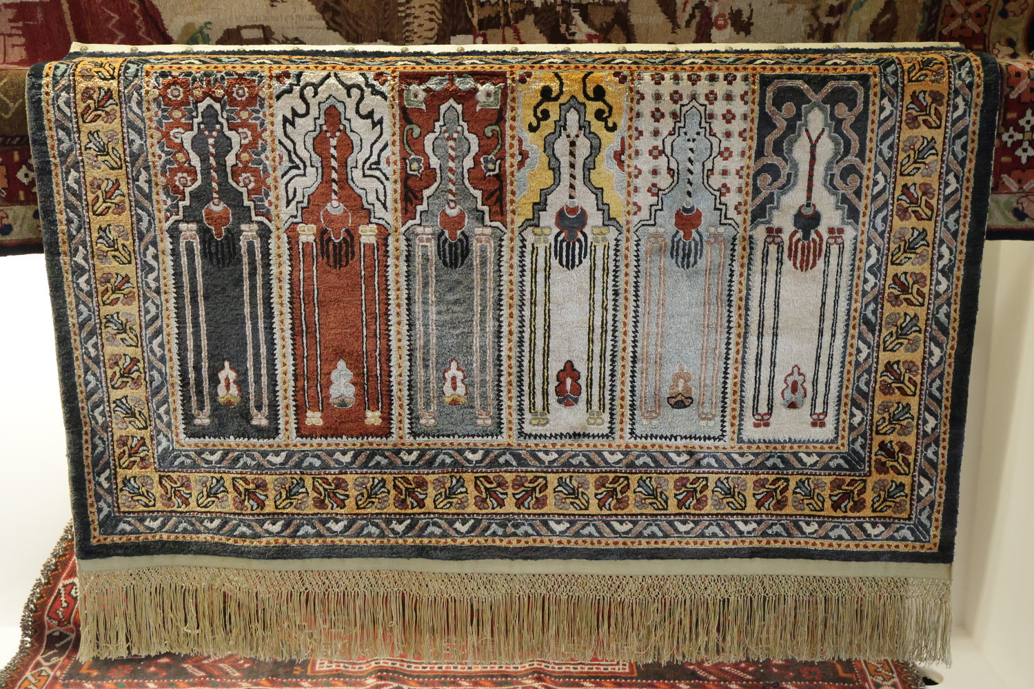 Vintage Anatolian Turkish Wool Rug 3x4