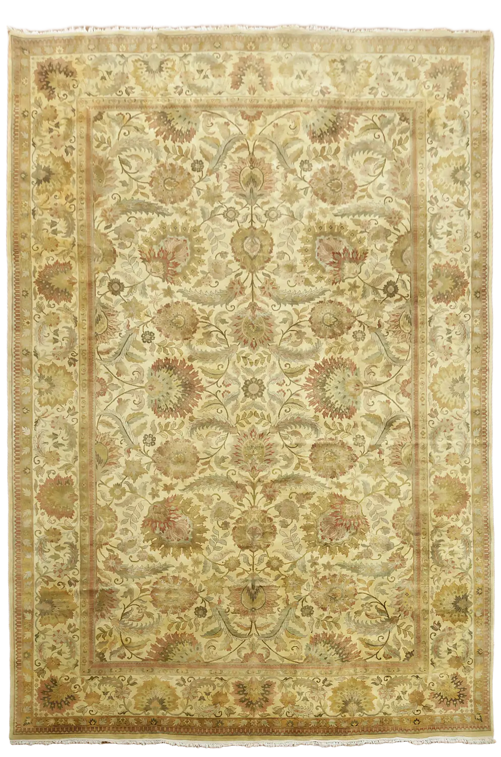 Agra Oriental Large Wool Rug 13x20