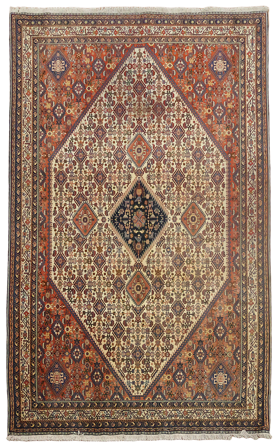 Soft Plush Floral Maroon 7x10 Tabriz Persian Area Rug
