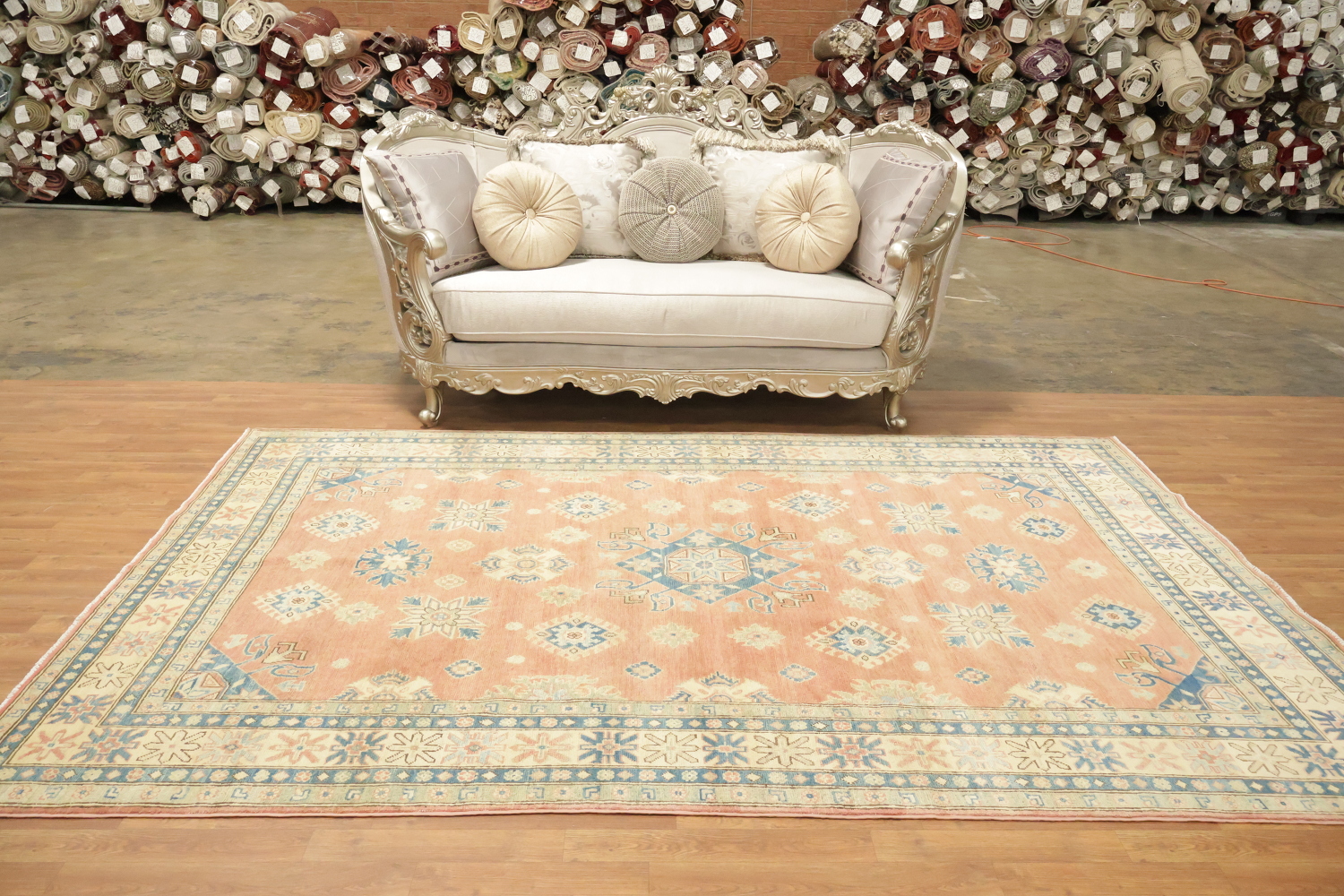 Traditional Kazak Area Wool Rug 7x10