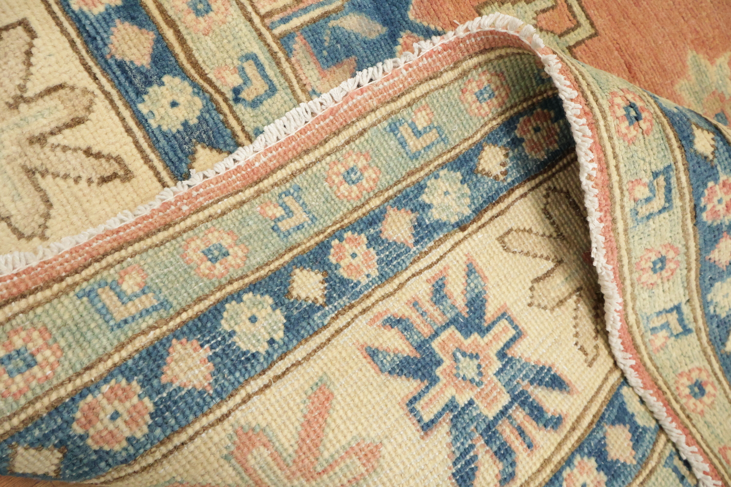 Traditional Kazak Area Wool Rug 7x10