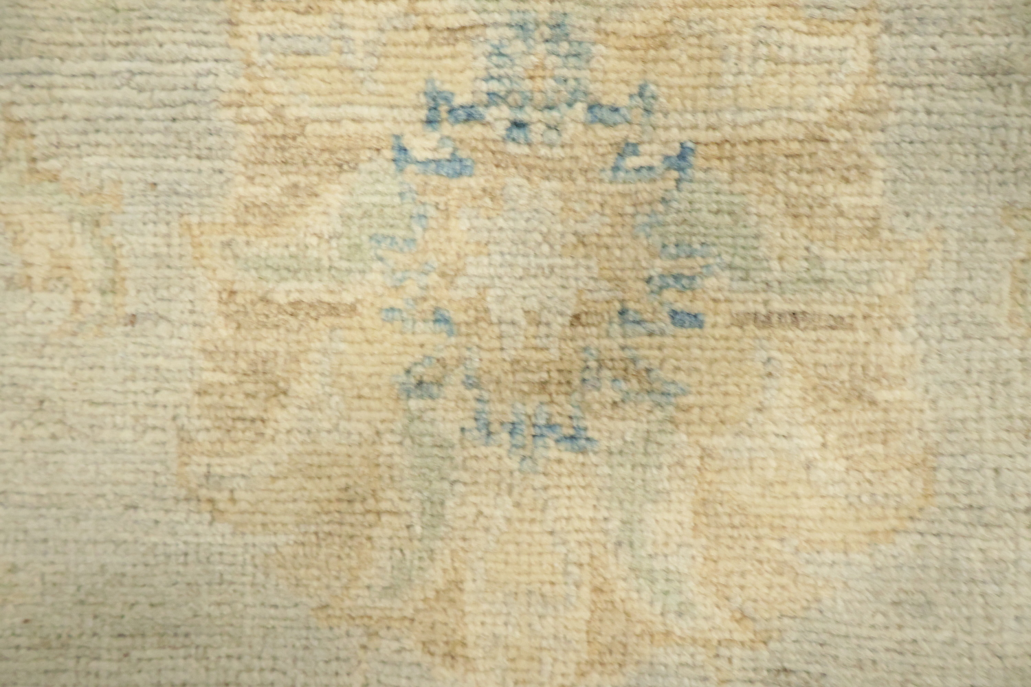 Elegant Muted Light Blue and Beige Traditional Kazak Rug 8'x10'