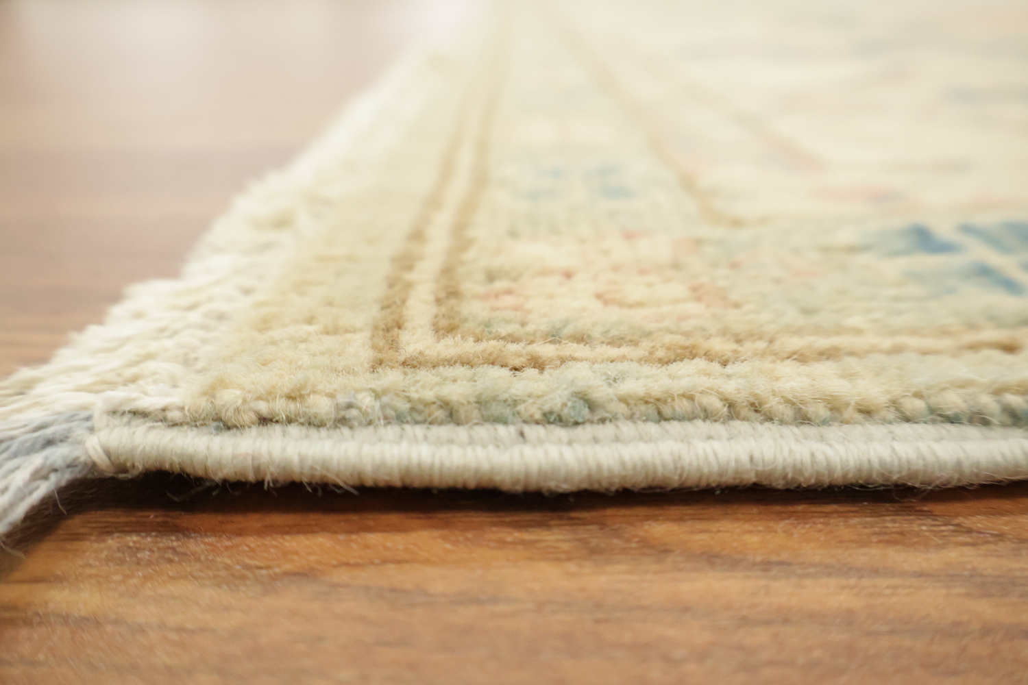 Muted Soft Baby Blue Traditional Kazak Area Rug 8x10