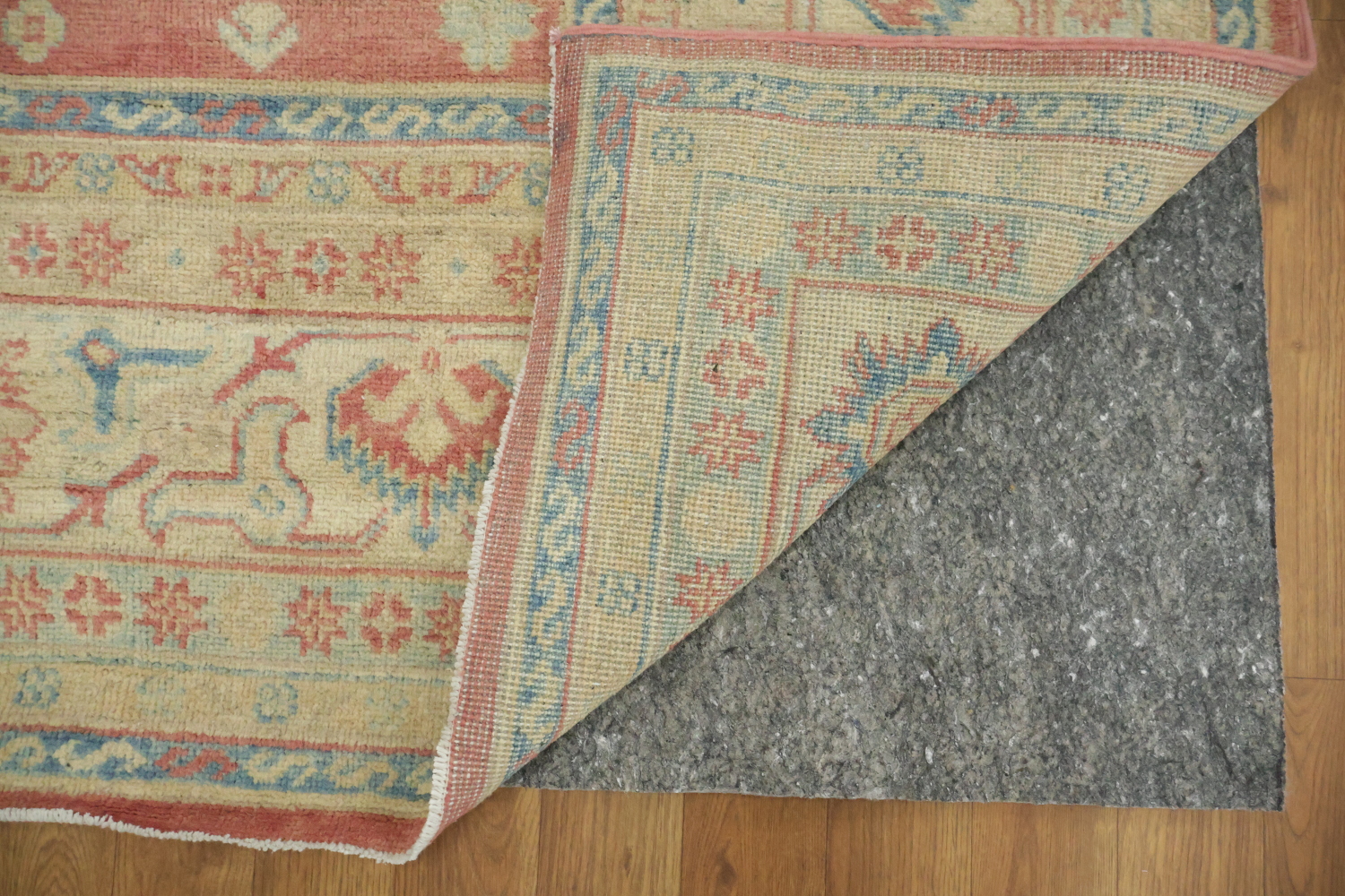 Persian Inspirations: Exquisite Geometry Red Kazak Area Rug 9'x12'