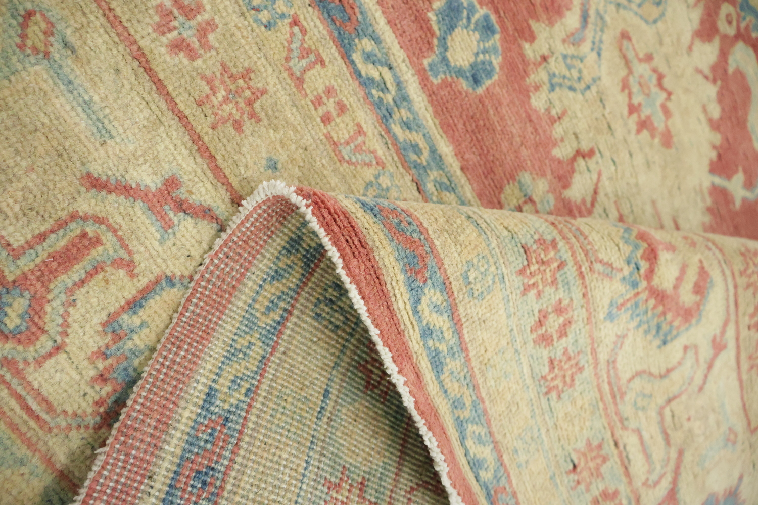 Persian Inspirations: Exquisite Geometry Red Kazak Area Rug 9'x12'