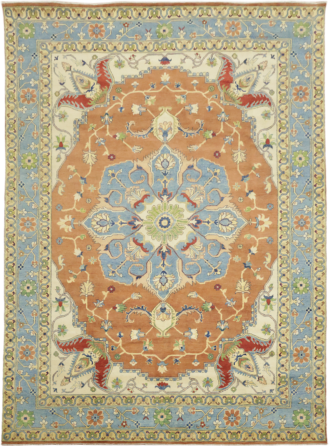 Vegetable Dye Traditional Ziegler Wool Area Rug 9x12