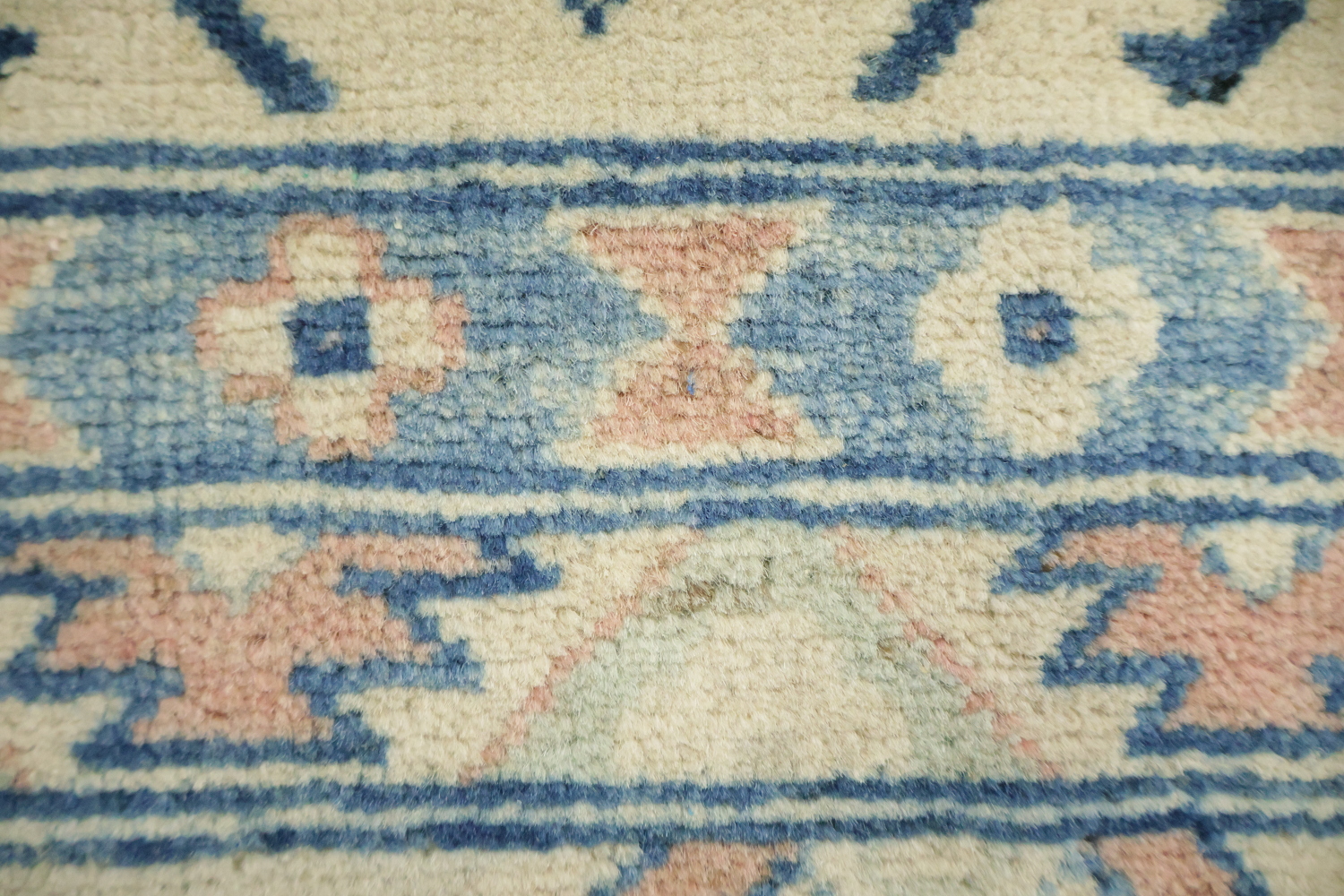 South-western Style Pale Green and Blue Kazak Handmade Rug 8'x10'