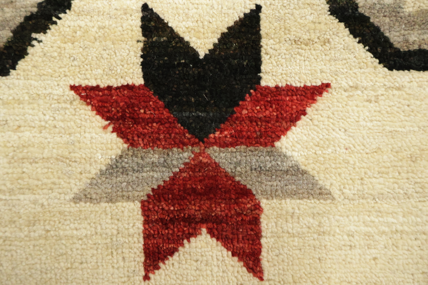 Southwestern Navajo Style Rug with Red, Black, and White Tribal Pattern 10'x14'